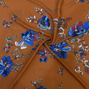 Çiçekli İnce Krep Kumaş 66