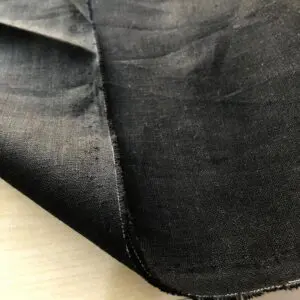 Siyah Ham Keten Kumaş 31
