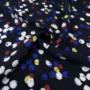 Kazağı Desenli Krep Kumaş 27