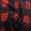 Kırmızı Kare Desen Welsoft Kumaş 23
