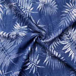 Palmiye Desenli Pamuk Keten Kumaş 36