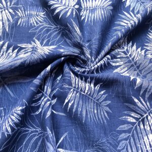 Palmiye Desenli Pamuk Keten Kumaş 36