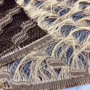 Bej Püsküllü Abiyelik Kumaş 53