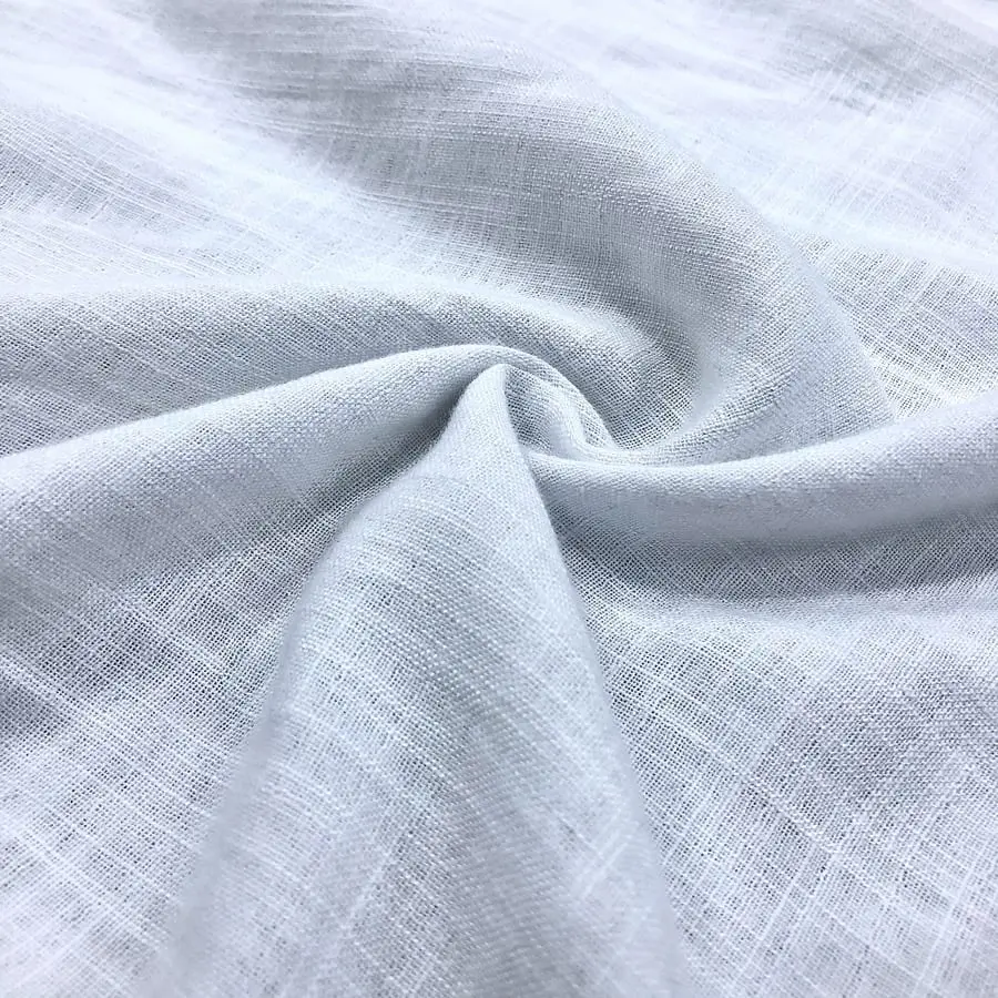 Beyaz Pamuk Keten Kumaş 08