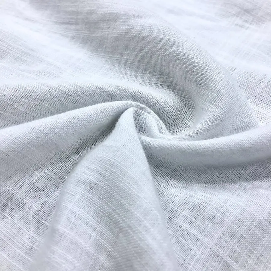 Beyaz Pamuk Keten Kumaş 08