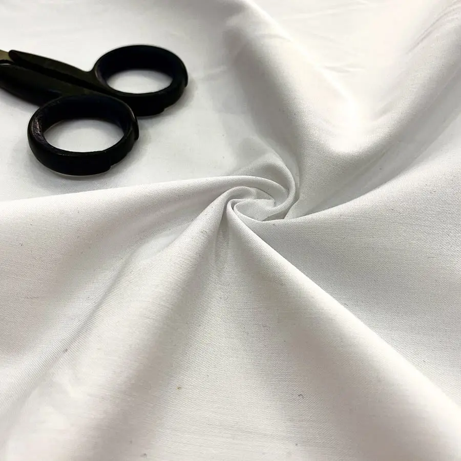 Beyaz Pamuk Poplin Kumaş 17 Beyaz Pamuk Poplin Kumaş 17