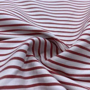 Bordo Çizgili Pamuk Poplin Kumaş 117 Bordo Çizgili Pamuk Poplin Kumaş 117