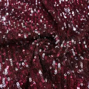 Bordo Pullu Payet Kumaş 50