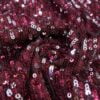 Bordo Pullu Payet Kumaş 50