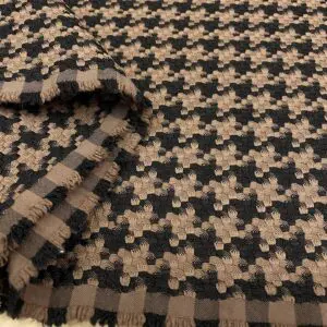 Camel Kazayağı Desenli Poliviskon Şanel Kumaş 143