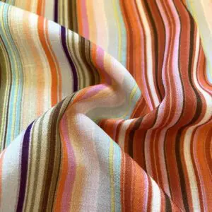 Çizgili Pamuk Viskon Kumaş 375