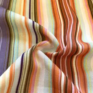 Çizgili Pamuk Viskon Kumaş 375