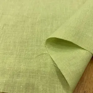 Fıstık Yeşili Ham Keten Kumaş 60