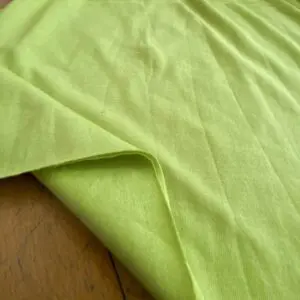 Fıstık Yeşili Pamuk Penye Kumaş 19