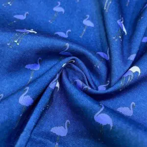 Flamingo Desenli Pamuk Poplin Kumaş 100