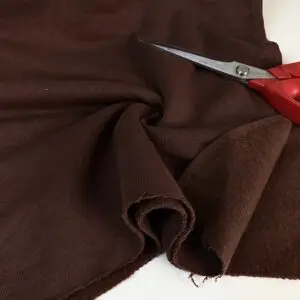 Kahverengi Üç İplik Şardonlu Penye Kumaşı 14