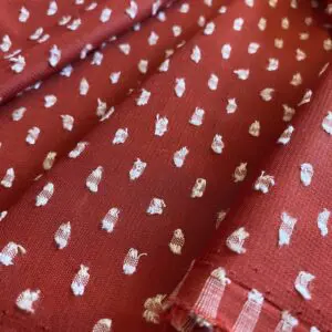 Kırmızı Desenli Krep Kumaş 79 Kırmızı Desenli Krep Kumaş 79