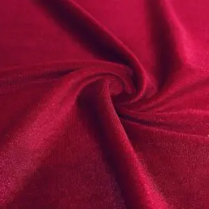 Kırmızı İpek Kadife Kumaş 22