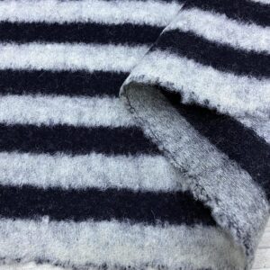 Lacivert Çizgili Keçe Kumaş 10