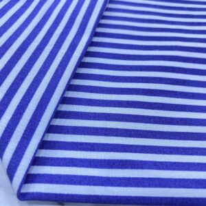 Lacivert Çizgili Pamuk Poplin Kumaş 118