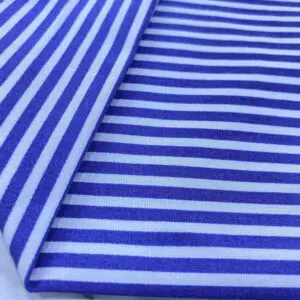Lacivert Çizgili Pamuk Poplin Kumaş 118