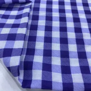 Lacivert Potikare Desenli İpek Vual Kumaş 100