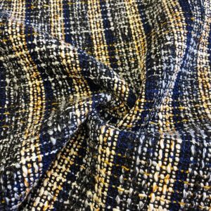 Lacivert Sarı Tüvit Kumaş 168