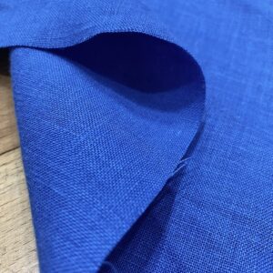 Mavi Ham Keten Kumaş 50