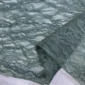 Mint Yeşili Lez Dantel Kumaş 04