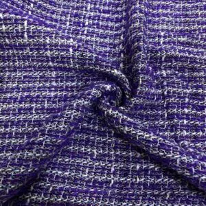 Mor Örme Desenli Şanel Kumaş 136