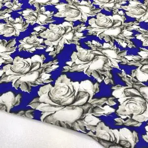 Özel Gül Desenli Jorjet Krep Kumaş 09 Özel Gül Desenli Jorjet Krep Kumaş 09