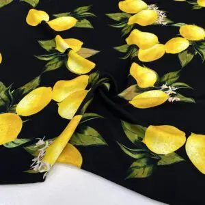 Özel Limon Desenli Jorjet Krep Kumaş 15 Özel Limon Desenli Jorjet Krep Kumaş 15
