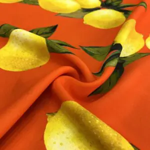 Özel Limon Desenli Jorjet Krep Kumaş 18 Özel Limon Desenli Jorjet Krep Kumaş 18