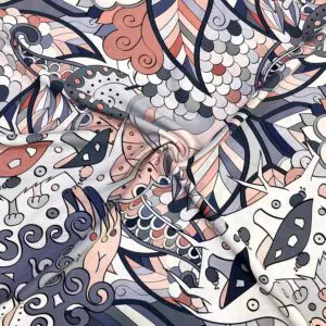 Özel Pastel Jorjet Krep Kumaş 22