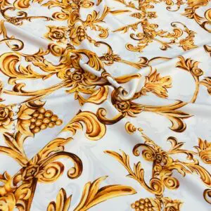 Özel Şal Desenli Jorjet Krep Kumaş 29