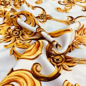 Özel Şal Desenli Jorjet Krep Kumaş 29