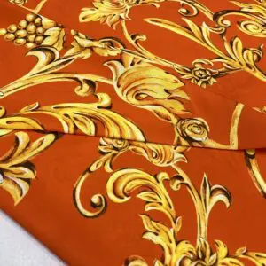 Özel Tasarım Şal Desenli Jorjet Krep Kumaş 36