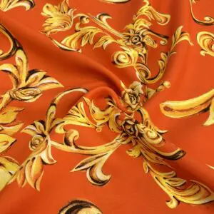 Özel Tasarım Şal Desenli Jorjet Krep Kumaş 36