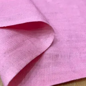 Pembe Ham Keten Kumaş 63