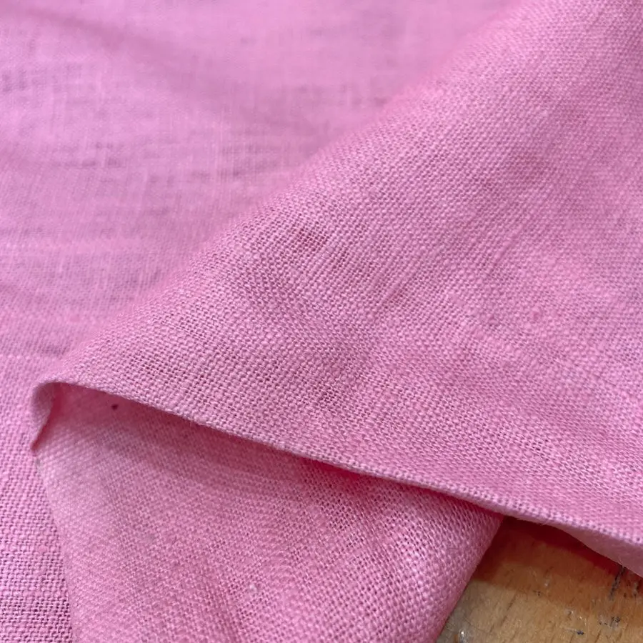 Pembe Ham Keten Kumaş 63