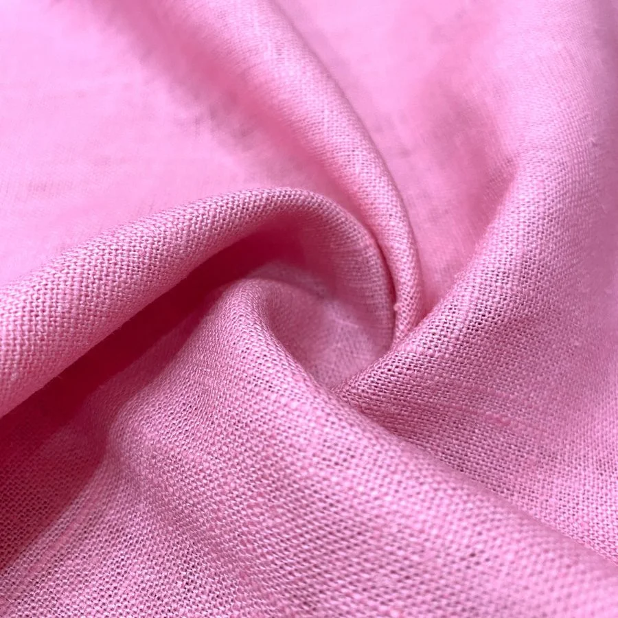 Pembe Ham Keten Kumaş 63