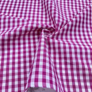 Pembe Potikare Desenli Pamuk Poplin Kumaş 121