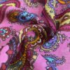 Pembe Şal Desenli Tülbent Kumaş 50