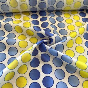 Puantiye Desenli İpek Vual Kumaş 77