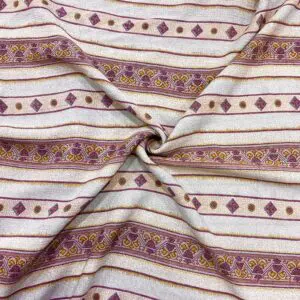 Pudra Etnik Desenli Şile Bezi Kumaş 37