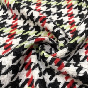 Renkli Kazayağı Desenli Şanel Kumaş 103