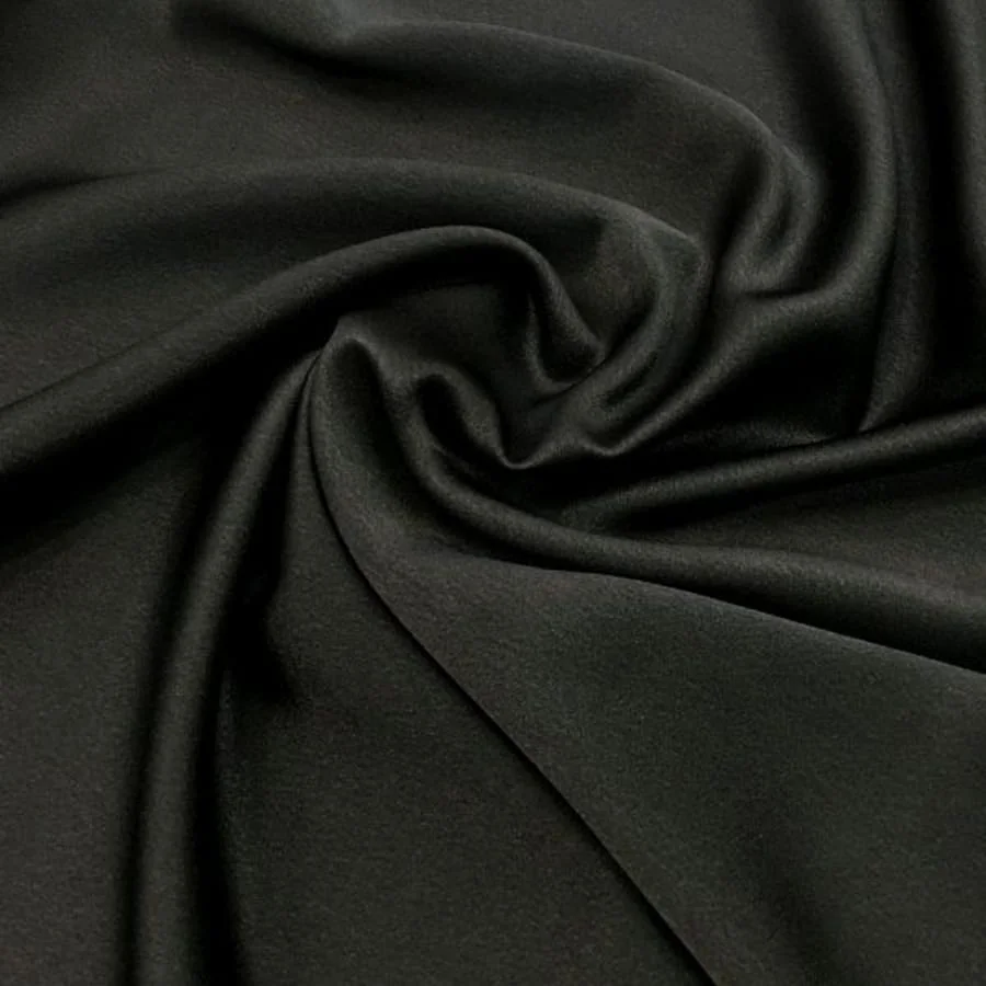 Siyah Abraham Saten Kumaş 15