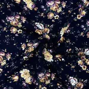 Siyah Çiçekli Şile Bezi 30