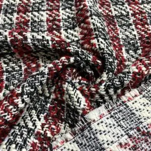 Siyah Çizgili Şanel Kumaş 139