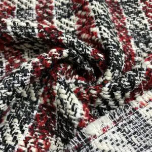 Siyah Çizgili Şanel Kumaş 139